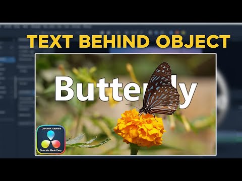 Create the “TEXT BEHIND OBJECT” Effect in DaVinci Resolve 20 | MAGIC MASK Effect