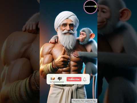 "किसान और बंदर की ऐसी कहानी जो दिल छू लेगी ❤️"#ai #viral #shorts #monkey #farmer #shortsfeed #pigeon