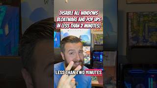 Disable all windows, bloatware, and pop-ups in less than two minutes! ￼#windows11 #pctips #pcgaming