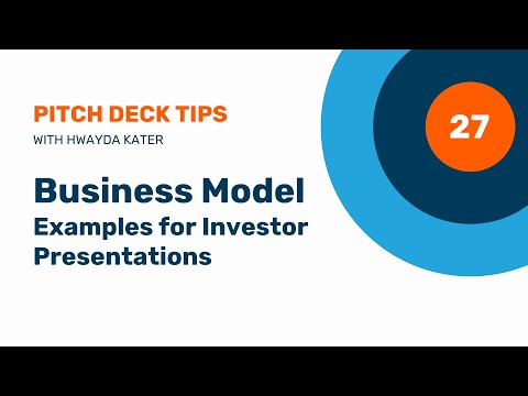 27. Business Model Slide Examples for Investor Pitch Decks