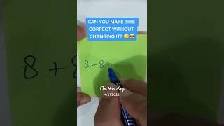 Can you make it Correct without change??? Math Shortcut Tricks & Hacks