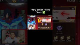 Proxy Server Reality Check ✅ #freefire #freefireproxyserver #gwmanish