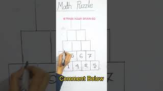 Math puzzle || #mathshorts #mathpuzzle #mathshortssolution #mathtest #mathseries #mathstricks #puzzl