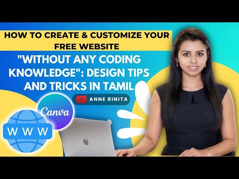 Create & Customize Free Website "without any Coding": Design Tips and Tricks in Tamil ~ Anne Rinita