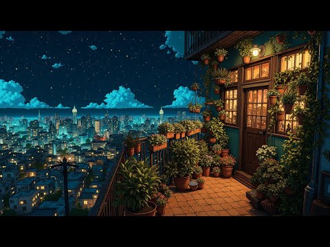 Experience Mellow Chillhop & City Night Serenity: Relaxing Lofi Beats for Urban Calm
