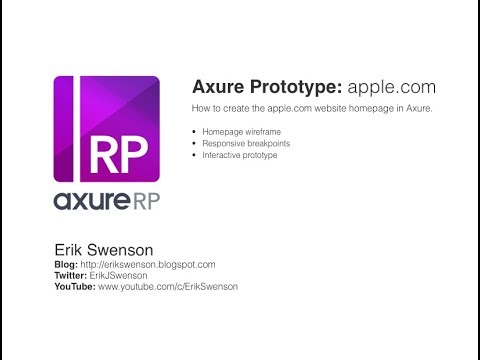 Erik Swenson Axure Prototype