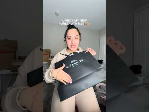 UNBOX MY NEW COACH PURSE WITH ME!!!! #purse #purseshopping #coach #coachbag