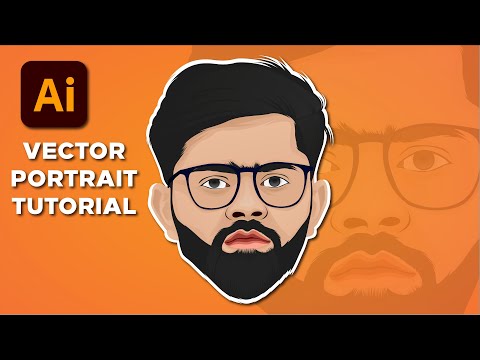vector portrait tutorial / vector illustration /  vector speed art / vector art in illustrator cc