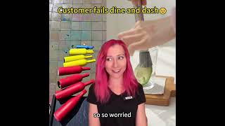 #POV Customer fails dine and dash #shorts #foryou #funny #clips #video #happy #story #acting