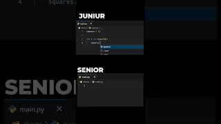 Junior VS Senior python #pythonanddjangofullstackwebdeveloper #coding