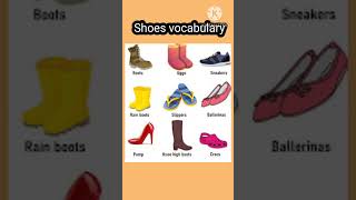 Types of Shoes | Shoe Names In English with Images |Shoes 👟 vocabulary #english #vocabulary #shorts