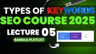 Keyword Types | SEO Full Course 2025 | Class 05 | সম্পূর্ণ বাংলায় SEO শিখুন | MANNA’S Techaloy