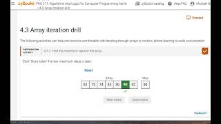 PRG211 4.3 Array iteration drill