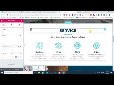 Video Instruction for disinfectusnow - Open House Disinfection