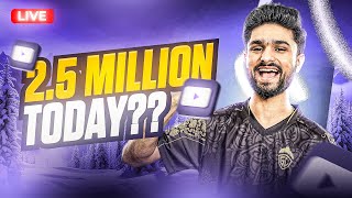 2.5 MILLION TODAY? | RUSH GAMEPLAY IN LEGEND LOBBY | BGMI LIVE