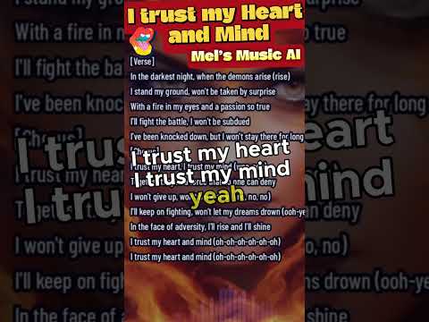 I trust my heart and mind- A rock song about believing in yourself ￼#shorts #aimusic #sunoai