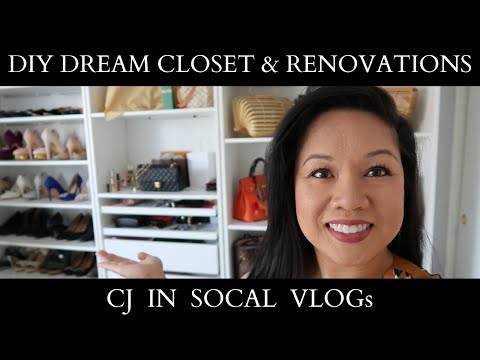 DIY DREAM CLOSET & HOME RENOVATIONS! | IKEA PAX | CJ IN SOCAL VLOGS