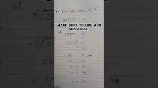 How to take out square root and the value of x |#studymaths #maths #7classmath #easymaths
