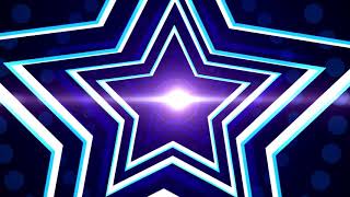 4K Abstract Neon Light Star Tunnel LED Motion Background || VJ Motion Loop || Royalty free video