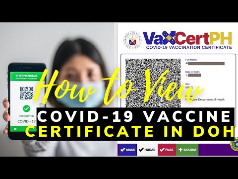 How to check covid-19 vaccine certificate online in DOH