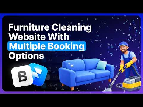 Furniture Cleaning Website with Online Booking (Framer + Bookla)