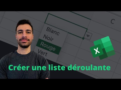Créer une liste déroulante sur Excel