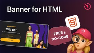 How to add Banner to HTML website [for FREE]