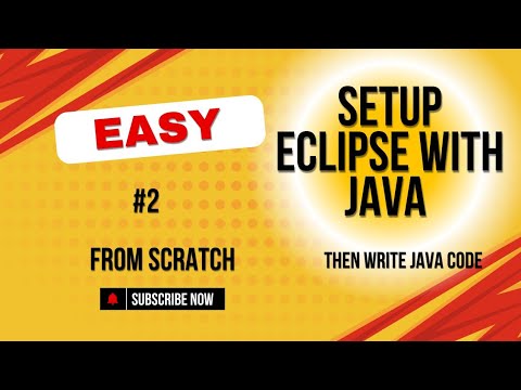Java Beginner Tutorial - Install and Setup Eclipse with Java | Run your first Java Code
