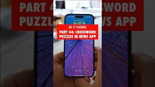 iOS 17 Features Part 44: Crossword Puzzles #tailormadetech #apple #ios17 #ios17features #ios17update
