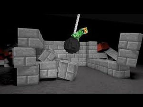 Creeper Destruction (Rigid body simulation)