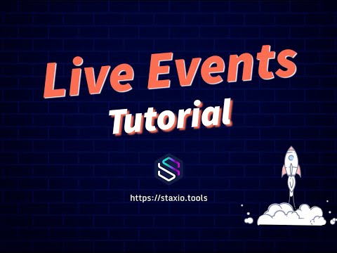 Live Events Builder Walkthru