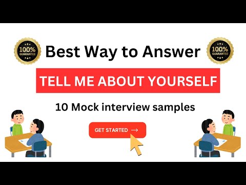 How to say " TELL ME ABOUT YOURSELF " | 10 Best Samples Mock Interviews |