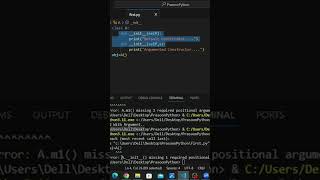 Constructor Overloading Not Supported by Python #shorts #viral #youtubeshorts #viralshorts