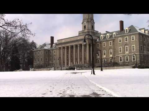 A Snowy Penn State Morning