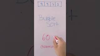 Bubble Sort Algorithm in 60 seconds