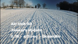 Dji Air Unit O3 Update January / 4/3 - 2.7k - No Stab On Snow