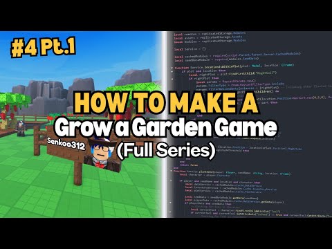 [Part4] Grow a Garden Game | Saving, Planting & Growing Seeds Pt.1