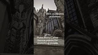 dark academia activities #darkacademiavibes #darkestacademia #darkacademiamusic