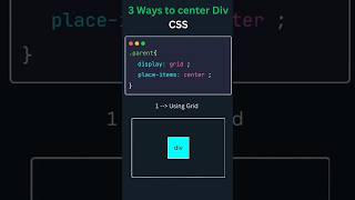 3 ways to center Div #css #html