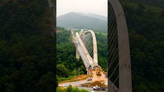 🌉⛰️Mega Project Failure Mountain Bridge Collapses Before Completion #tied-archbridge #shorts