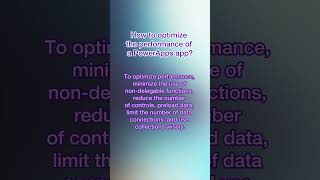 PowerApps Interview questions-10 #powerapps #powerappstutorial  #canvasapps #microsoftpowerapps