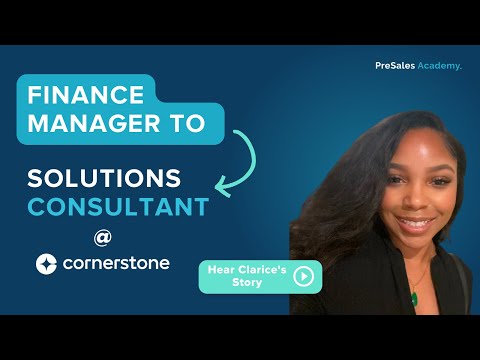 From Finance Manager to Solutions Consultant (PreSales)