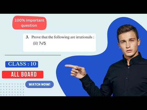 prove that 7√5 is irrational || class : 10 math || #allboard || #prove #realnumber @pointsofstudies