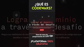 ¿Qué es CODEWARS? Desarrolla tu lógica en esta plataforma GRATIS - Desafíos para programadores