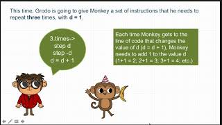 CodeMonkey: Coding Adventure Part 1 - Lesson 10: Variable Valley - Change is All Around