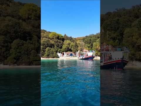 💙 Meganisi Skorpios by boat 🚤 Discover hidden gems with us 🤿 #GreekIslands #MeganisiMagic