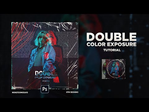 How to Create Popular Double Color Exposure in Photoshop | GTM Designs™