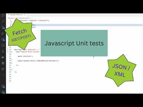 jest fetch mock | javascript unit test fetch api | javascript fetch mock #javascript #jest