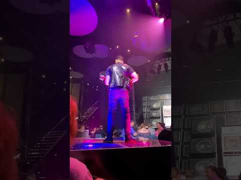 Jamming out and breaks a string! This cat is apart of the “Sunshine band” on Carnival cruise!