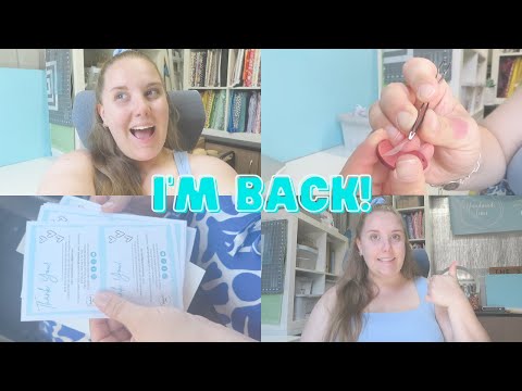 I'M BACK! - Handmade Jems studio vlog, restock prep and life updates